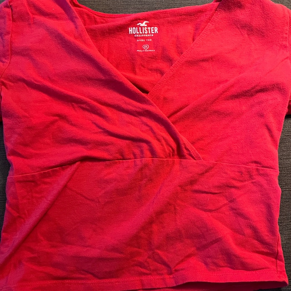 hollister vneck baby tee short sleeve shirt